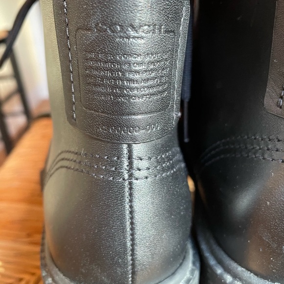 Coach Lorimer Leather Combat Boots - Never Worn - Picture 5 of 6